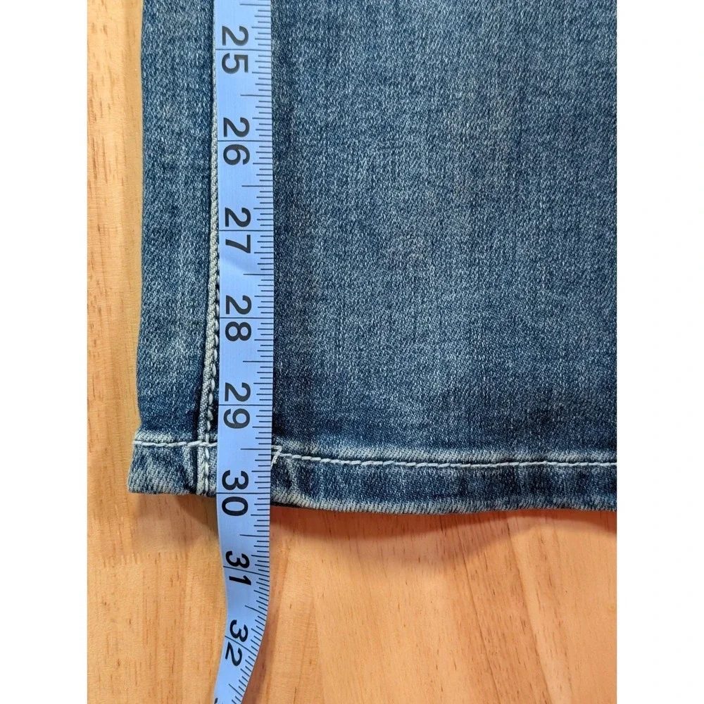 Telepatia Wide Leg Jeans Blue Denim Rhinestone Button GR25015 Mens Size 7/28 NEW